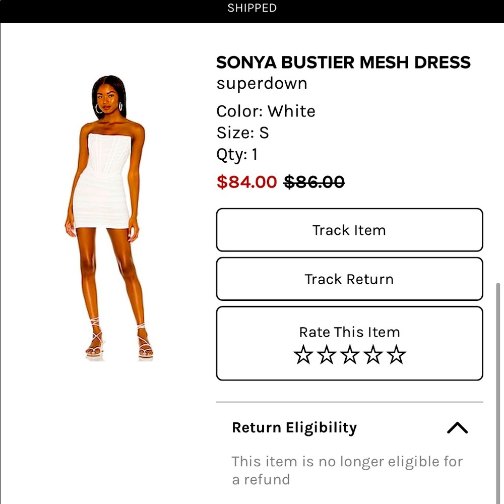 Superdown white dress